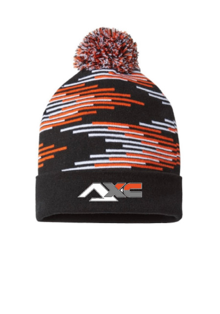 Pom pom beanie with AXC logo